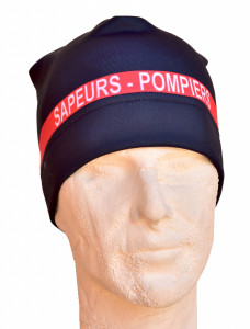 Bonnet de sport bande rouge