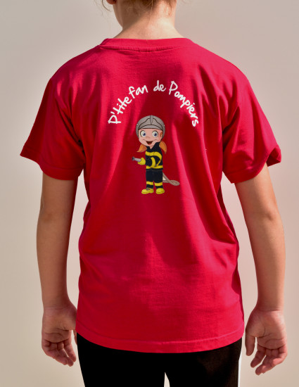 T-shirt p'tite fan de pompiers