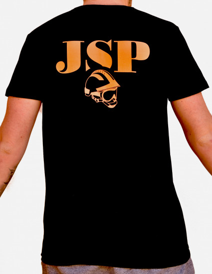 T-shirt casque jsp orange fluo