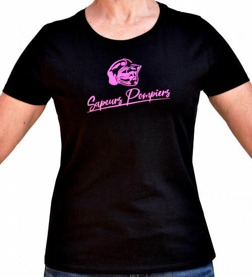 T-shirt Sapeur pompiers femme