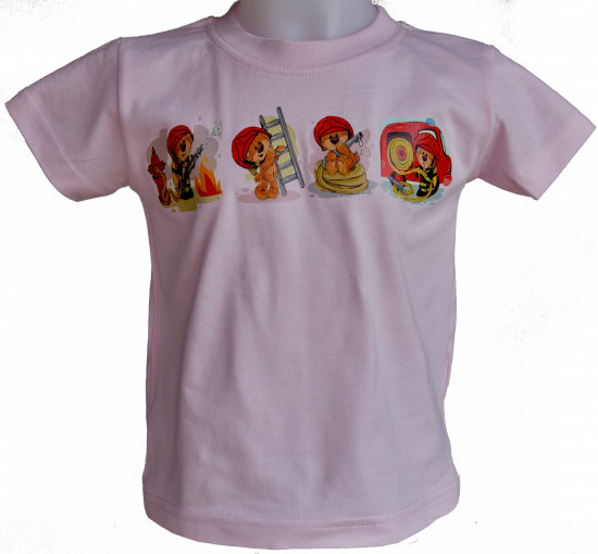 T-shirt nounours pompiers