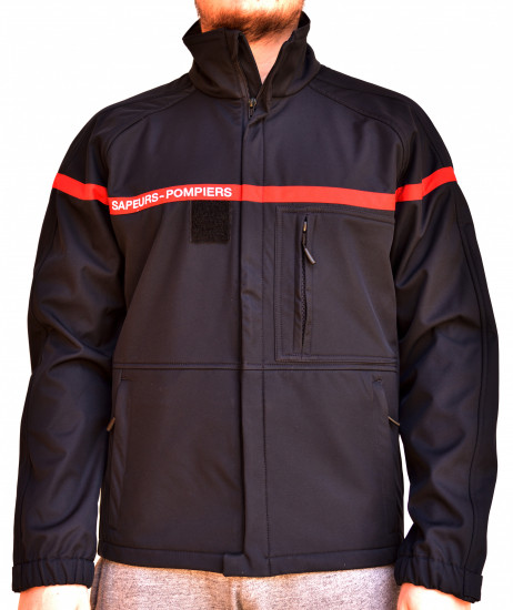 veste softshell officielle bande rouge